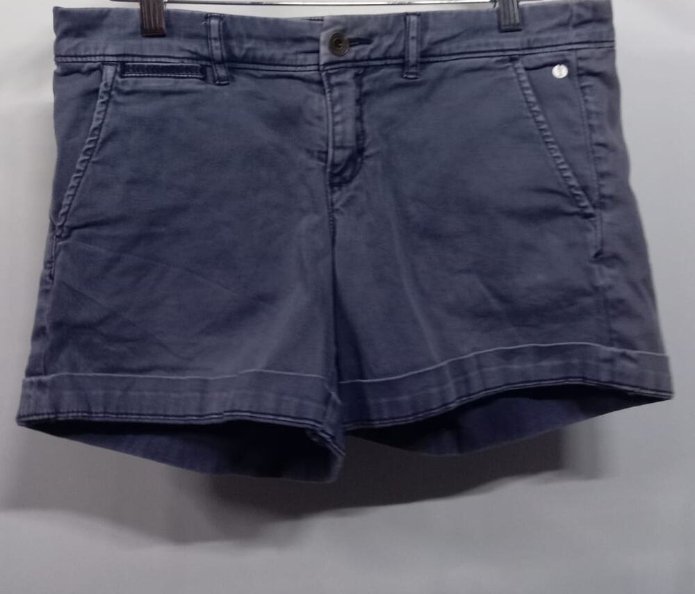 Pilcro and the Letterpress Blue Shorts Solid Denim See Measurements